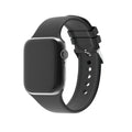 Silicone Strap Apple Watch With Buckle In Black Finish