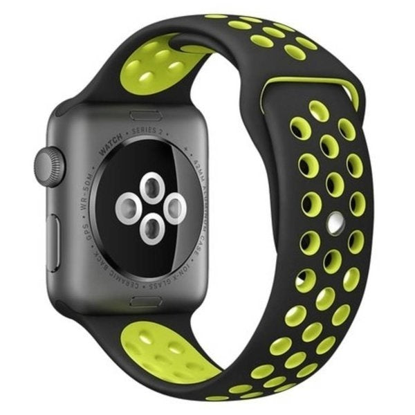 Sport Band For Apple Watch In Yellow And Black Hues