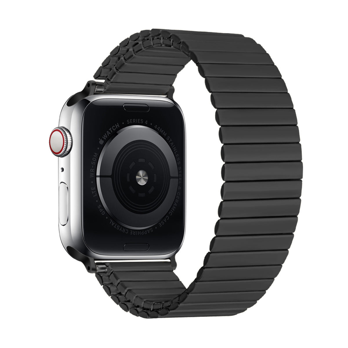 Apple Watch Black Steel Elastic Strap Replacement Band