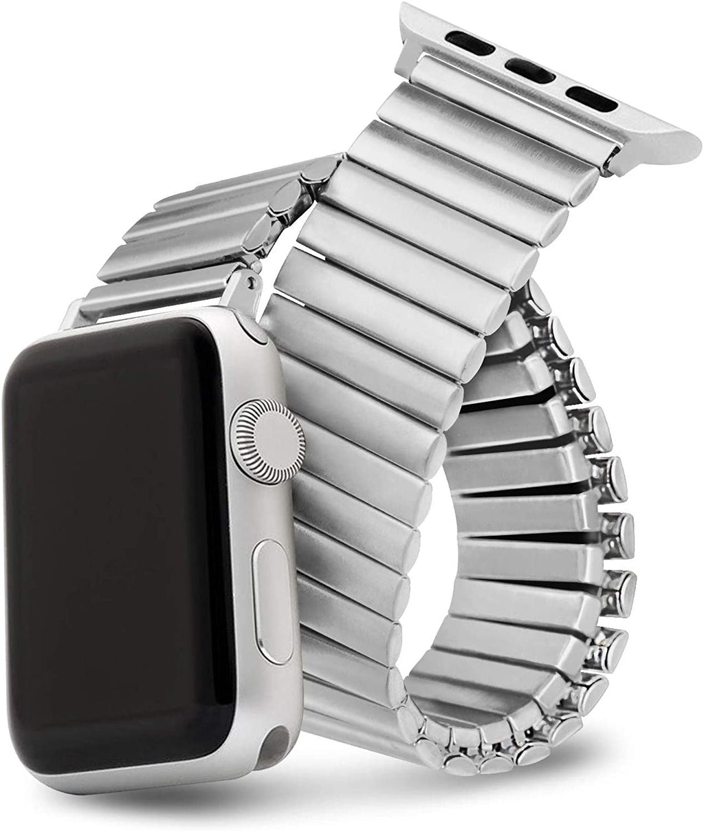 Apple Watch Silver Elastic Band Stainless Steel Band