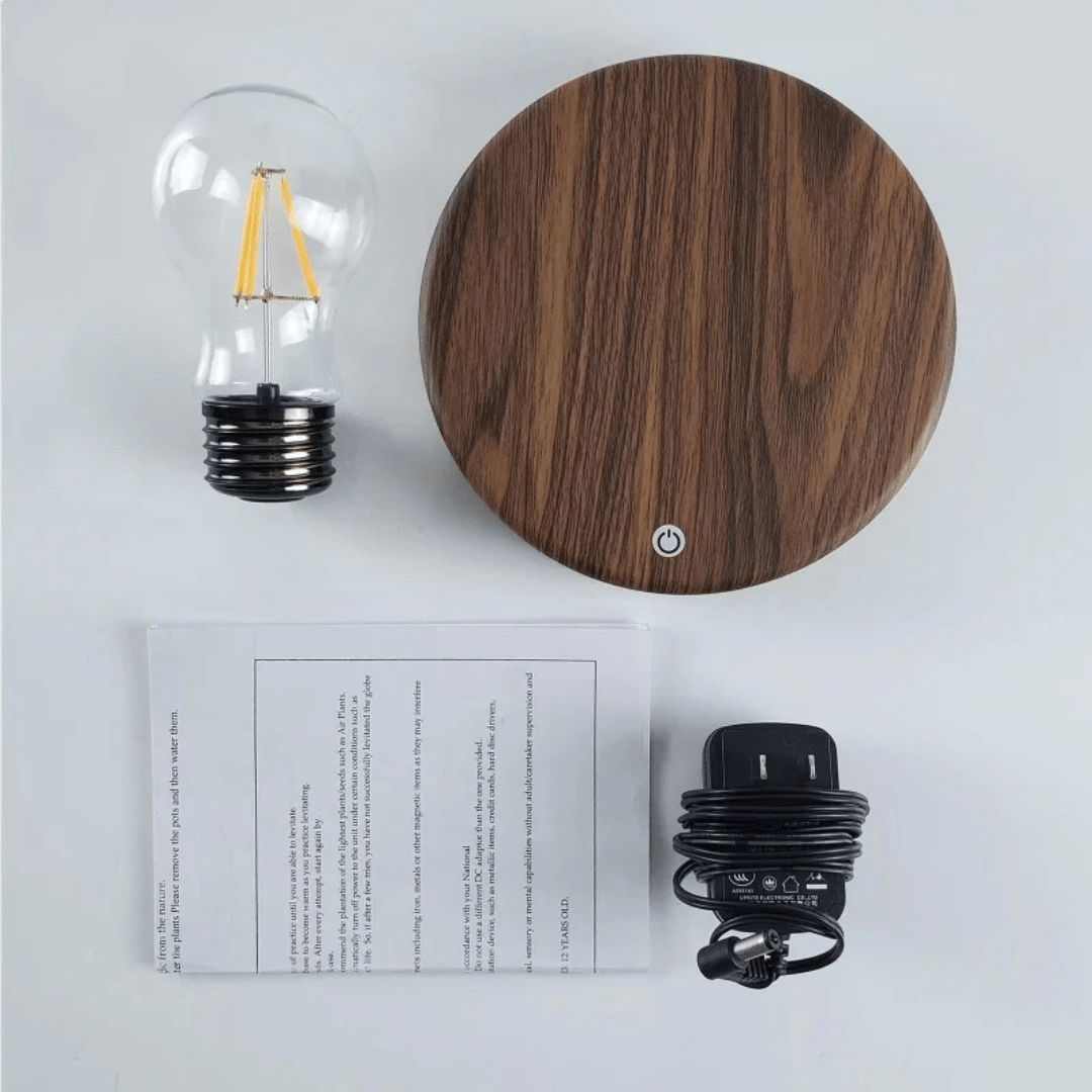 AeroGlow Floating LED Lamp With Magnetic Base And Touch Control