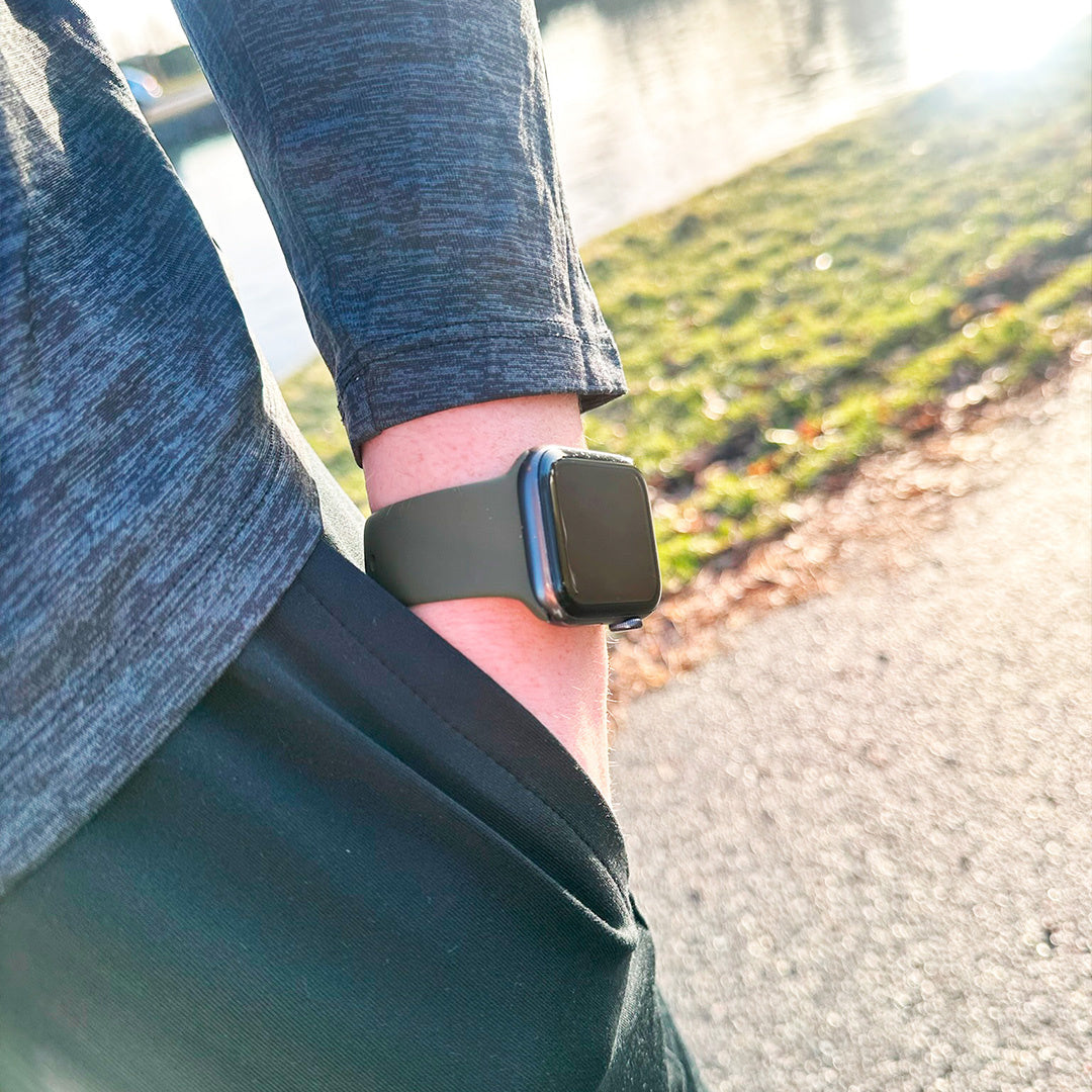 Apple Watch Silicone Band In Classic Army Green Edition