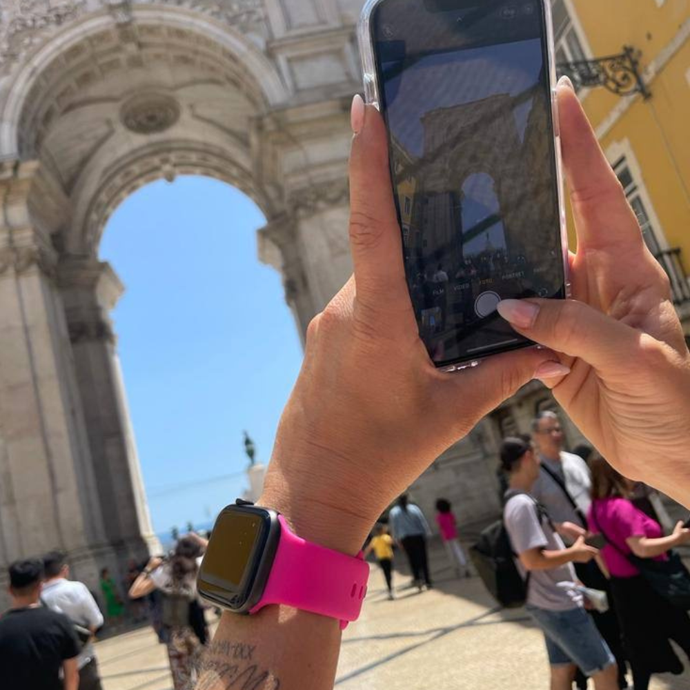 Apple Watch Pink Silicone Strap For Apple Watch Classic