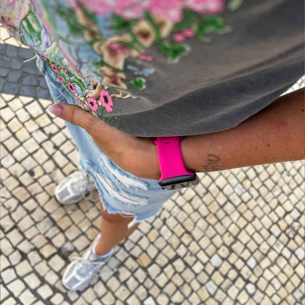 Apple Watch Pink Silicone Strap For Apple Watch Classic