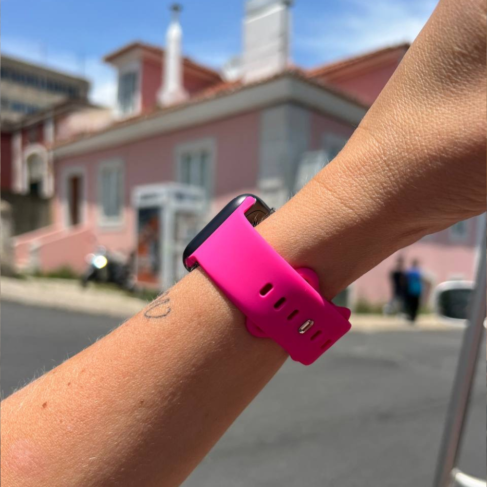 Apple Watch Pink Silicone Strap For Apple Watch Classic