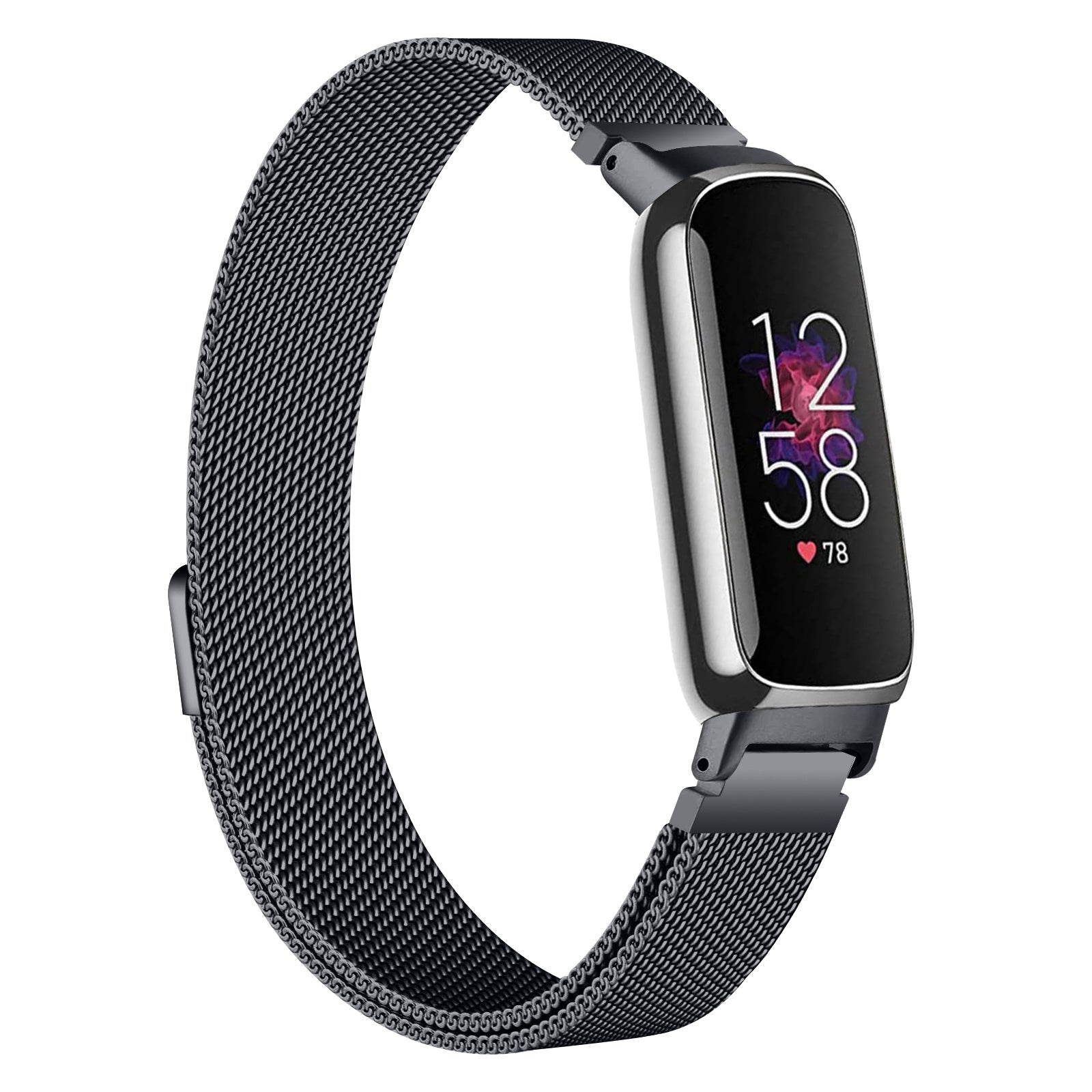 Milanese Strap In Black For Inspire 3 Fitbit Accessory