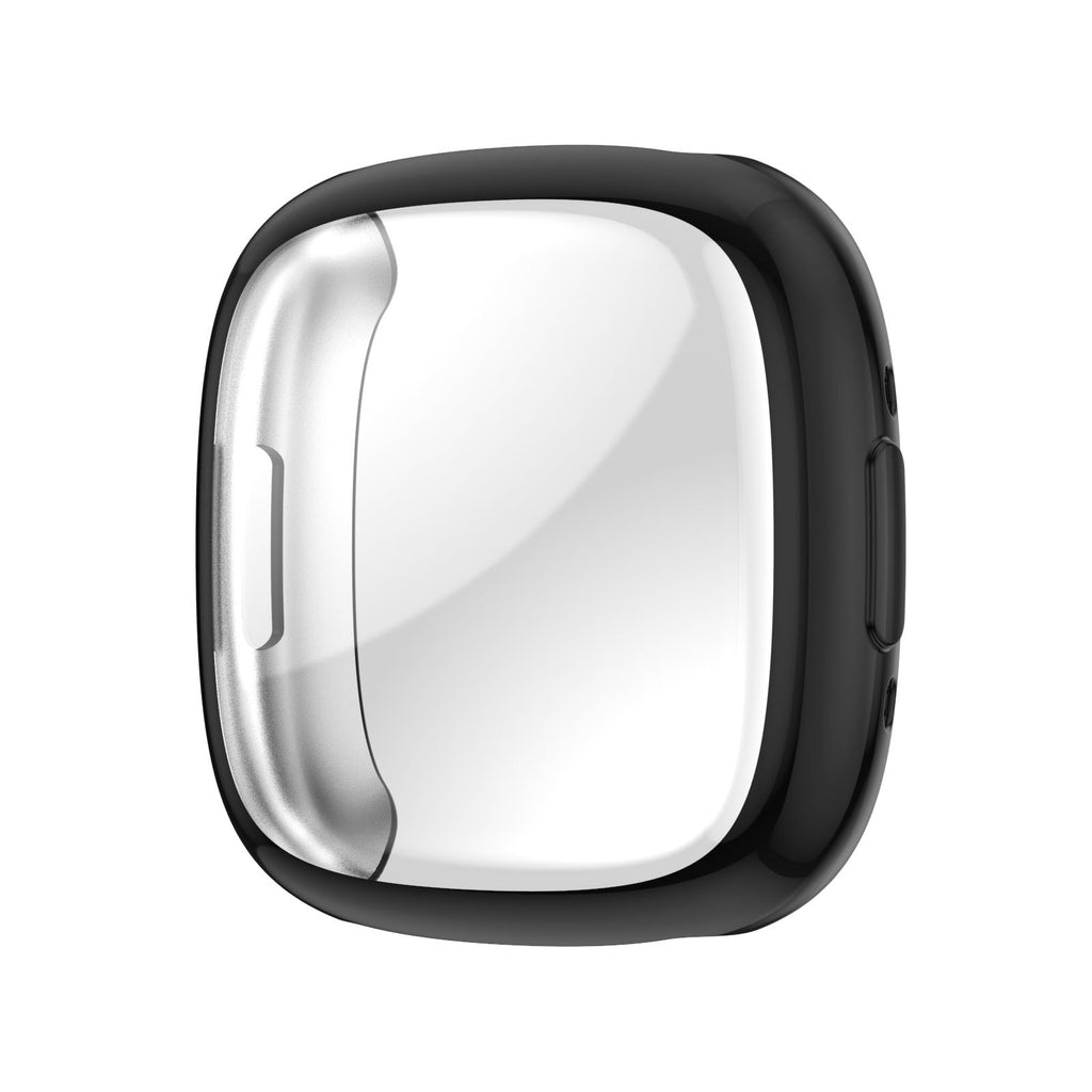 TPU Case For Fitbit Versa 4, With Sense 2, Black Edition