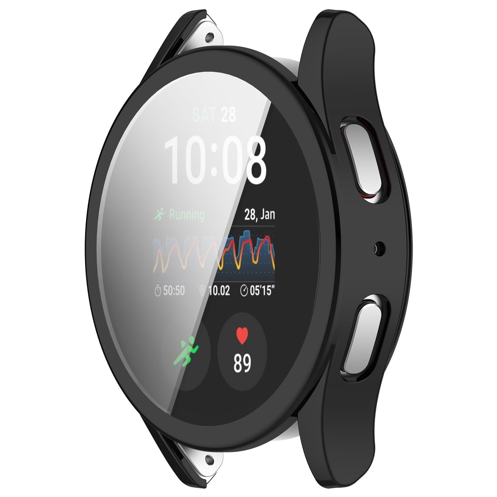 Slim Black TPU Case For Samsung Galaxy Watch 7 44mm