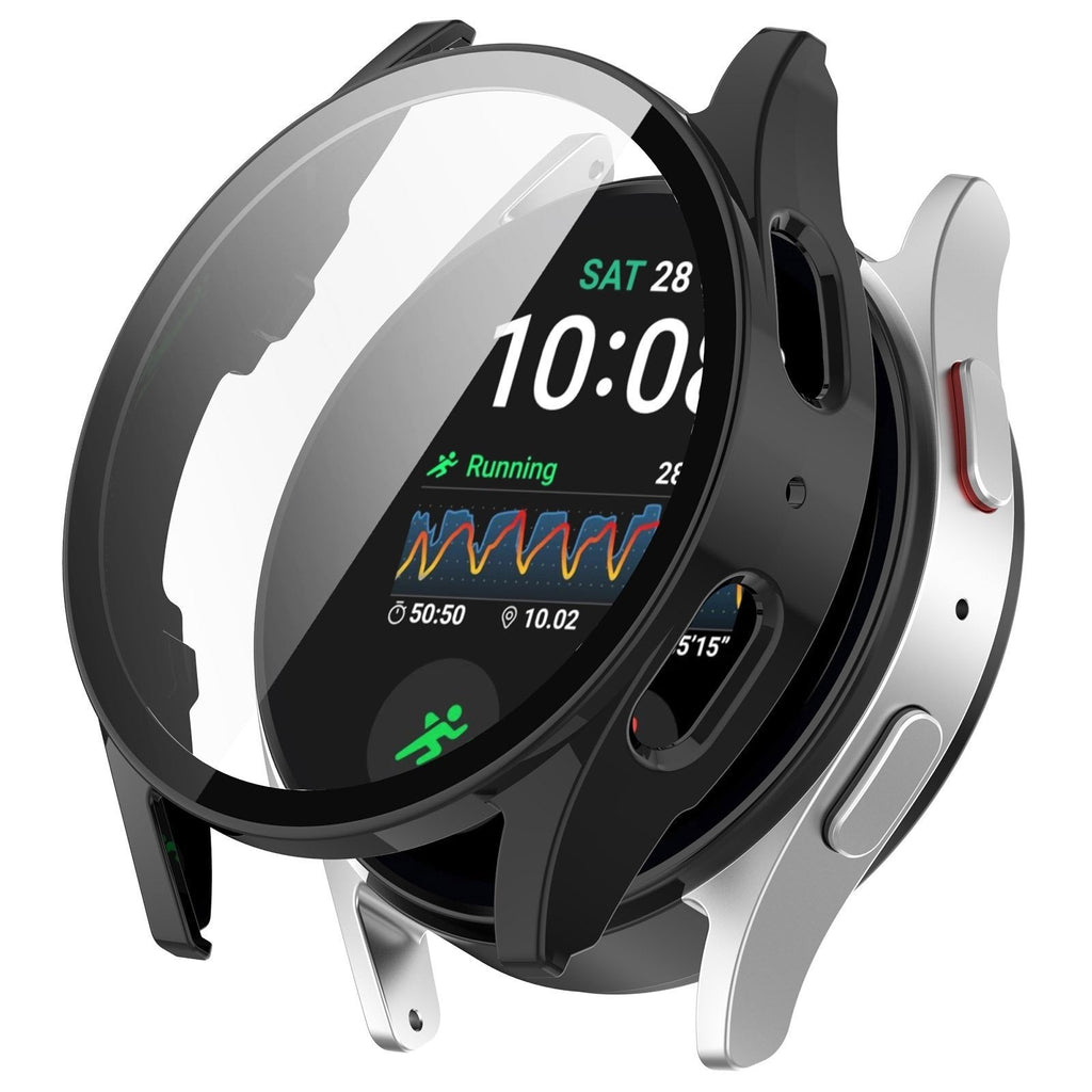 Black Protective Case With Glass For Samsung Galaxy Watch 7 40mm