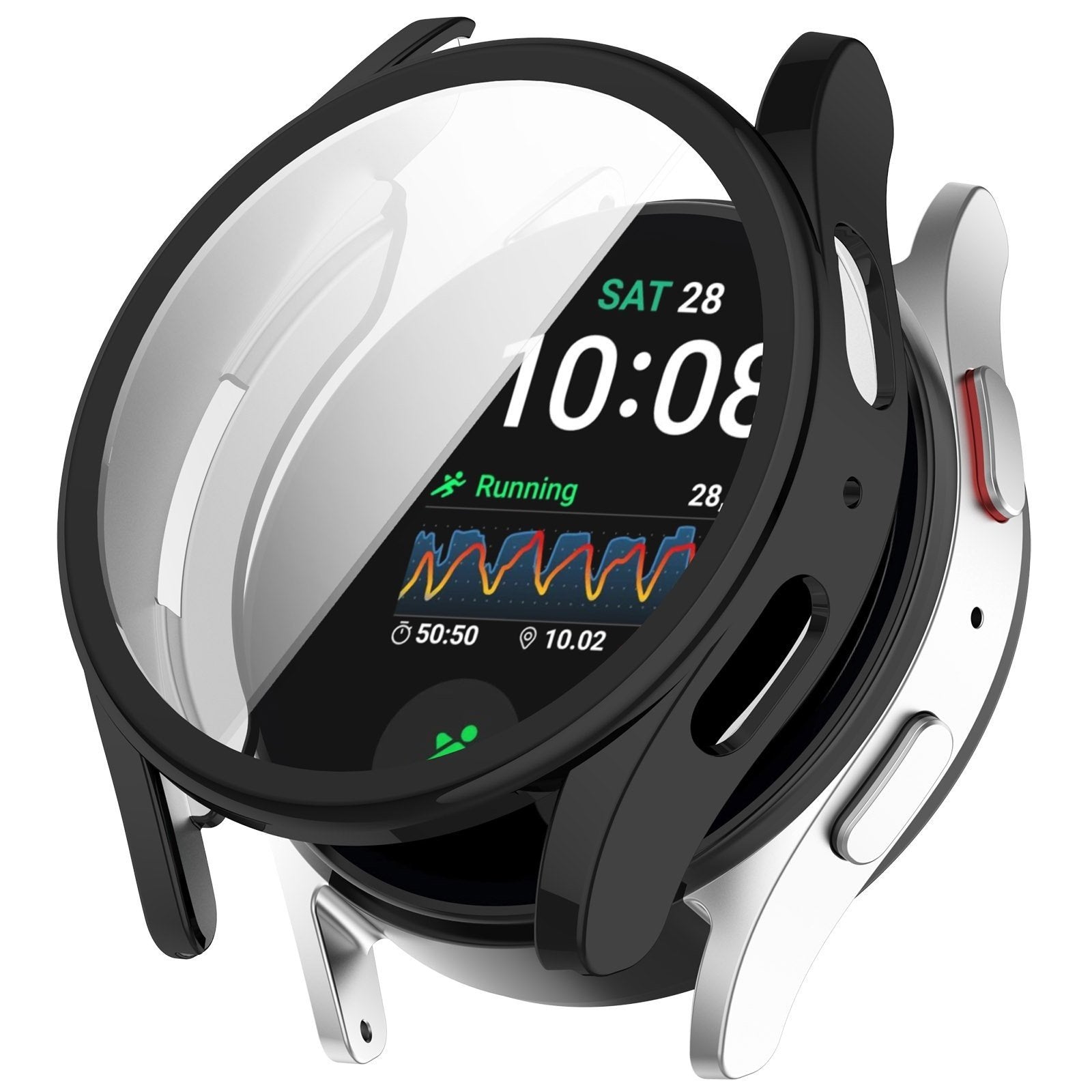 Slim Black TPU Case For Samsung Galaxy Watch 7 44mm
