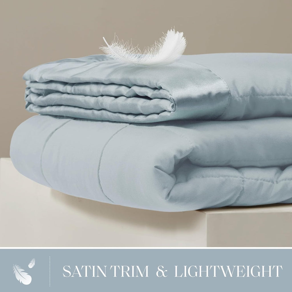 Windom Collection Lightweight Soft Blanket With Satin Trim