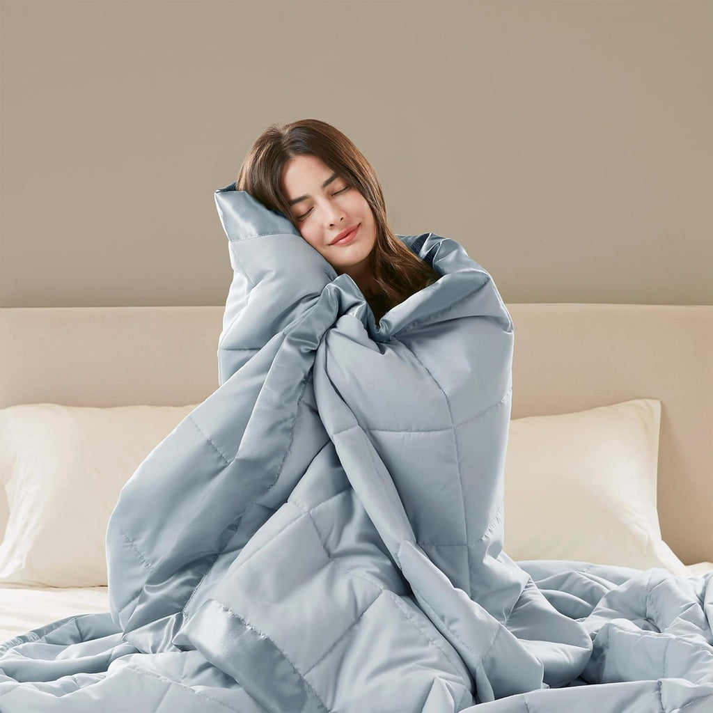 Windom Collection Lightweight Soft Blanket With Satin Trim