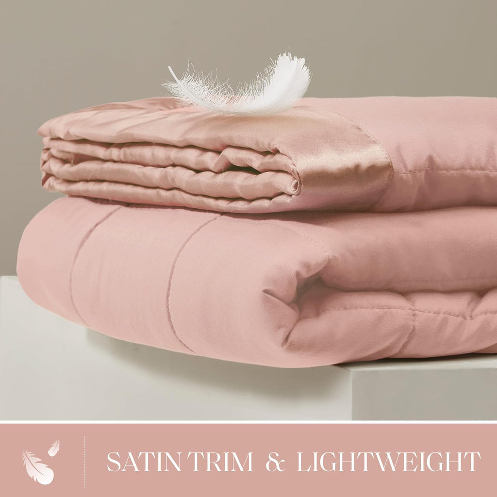 Windom Collection Lightweight Soft Blanket With Satin Trim