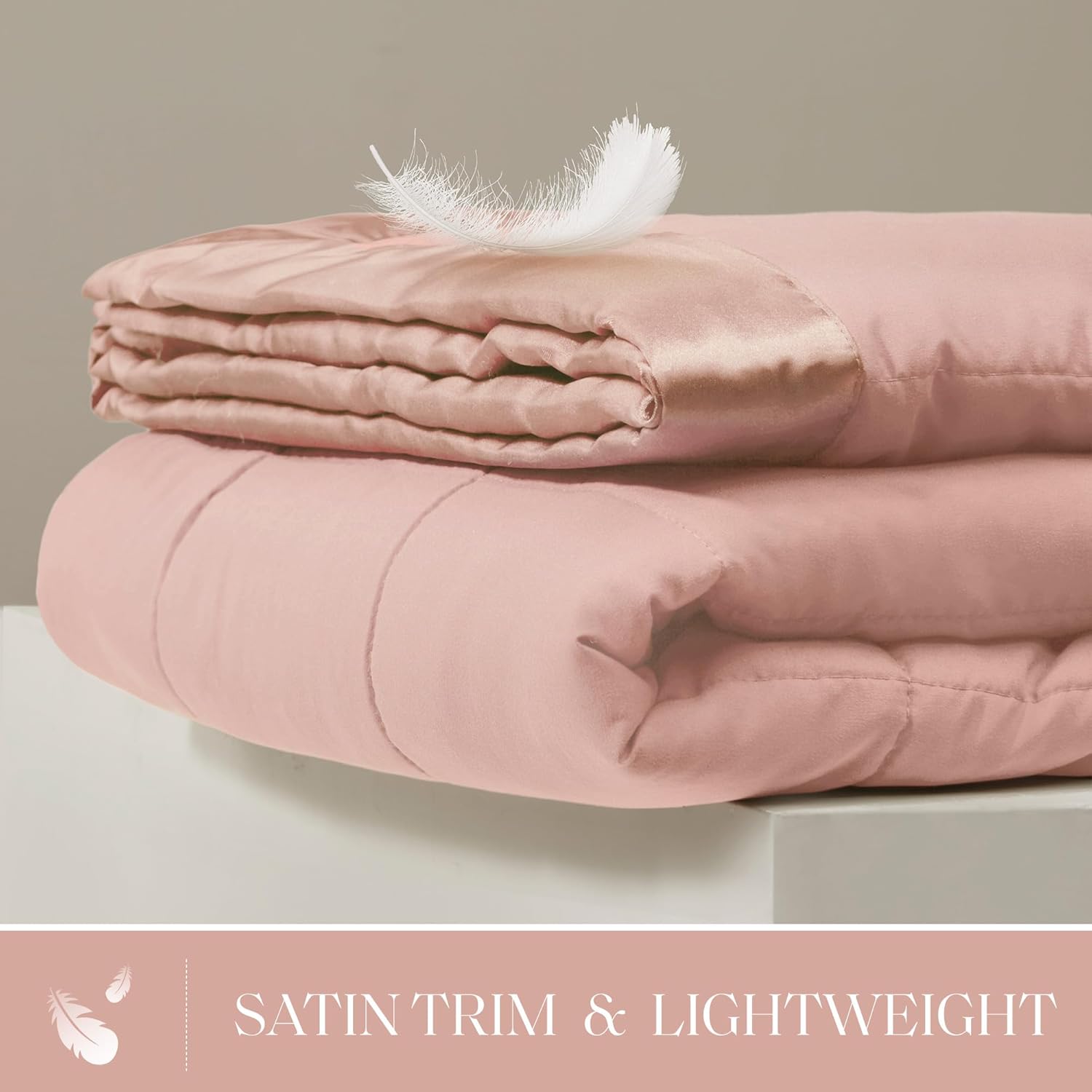 Windom Collection Lightweight Soft Blanket With Satin Trim