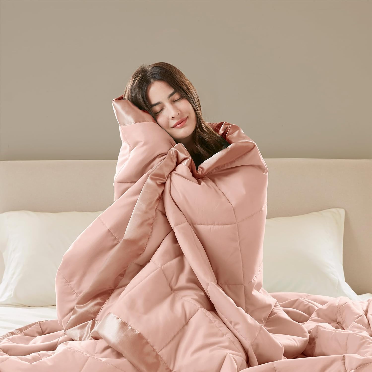 Windom Collection Lightweight Soft Blanket With Satin Trim