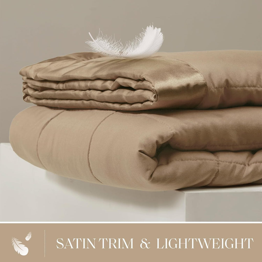 Windom Collection Lightweight Soft Blanket With Satin Trim