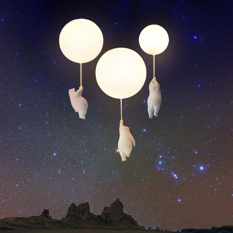 Cora Bear Balloon Ceiling Pendant Light For Children's Rooms