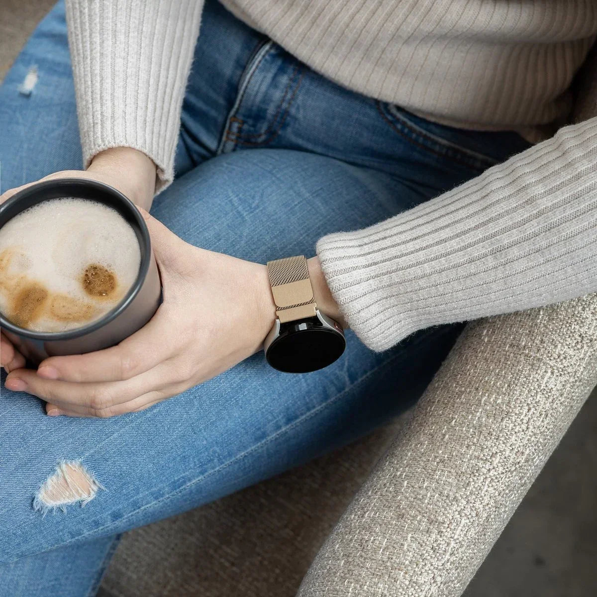 Samsung Galaxy Watch 6 40mm Champagne Milanese Band