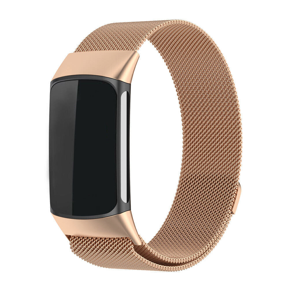 Elegant Milanese Band In Rose Gold For Fitbit Charge 6