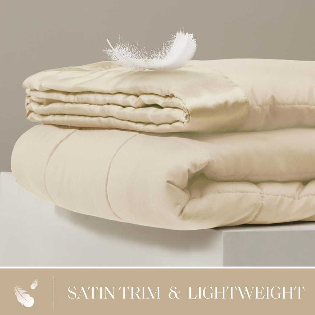 Windom Collection Lightweight Soft Blanket With Satin Trim