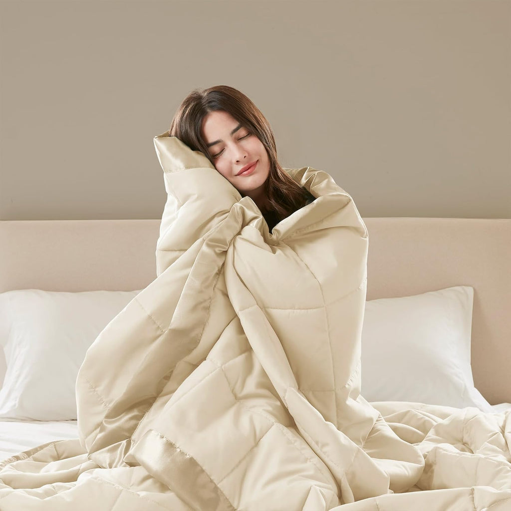 Windom Collection Lightweight Soft Blanket With Satin Trim
