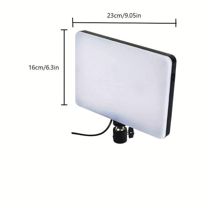 LED Studio Lighting Stand With An Adjustable Aluminum Tripod And Studio Lamp