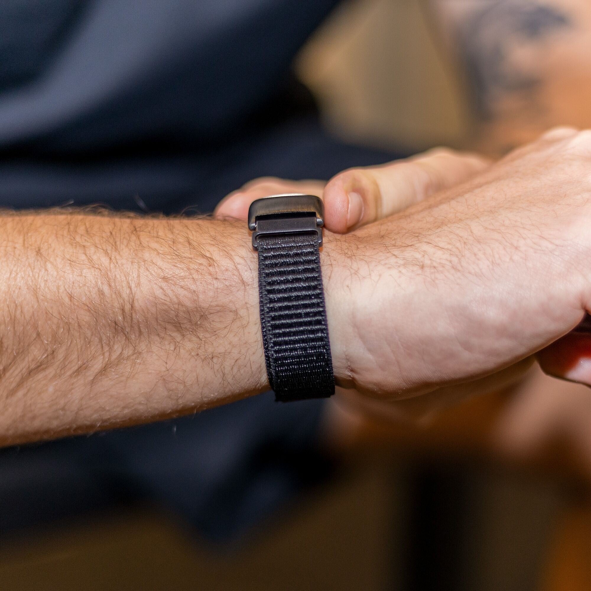Fitbit Charge 6 Black Nylon Band Replacement Strap