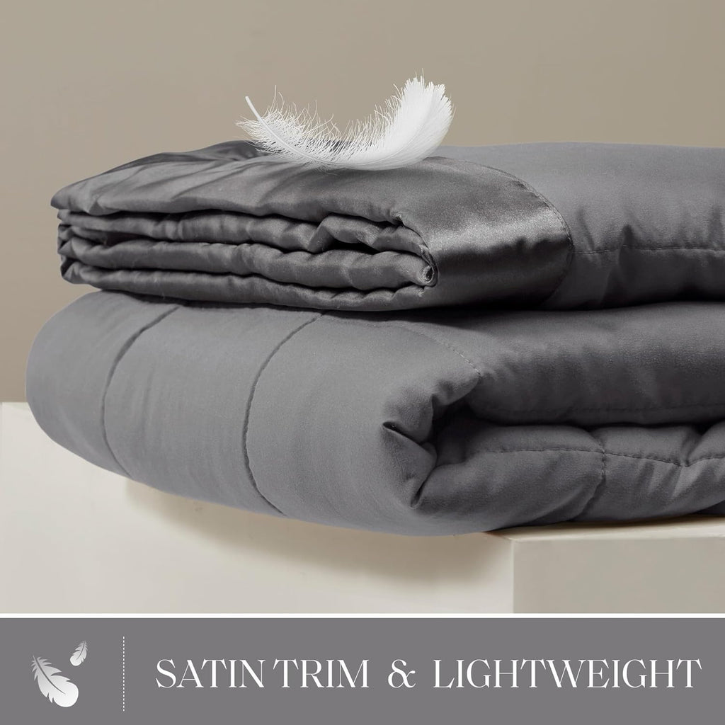 Windom Collection Lightweight Soft Blanket With Satin Trim