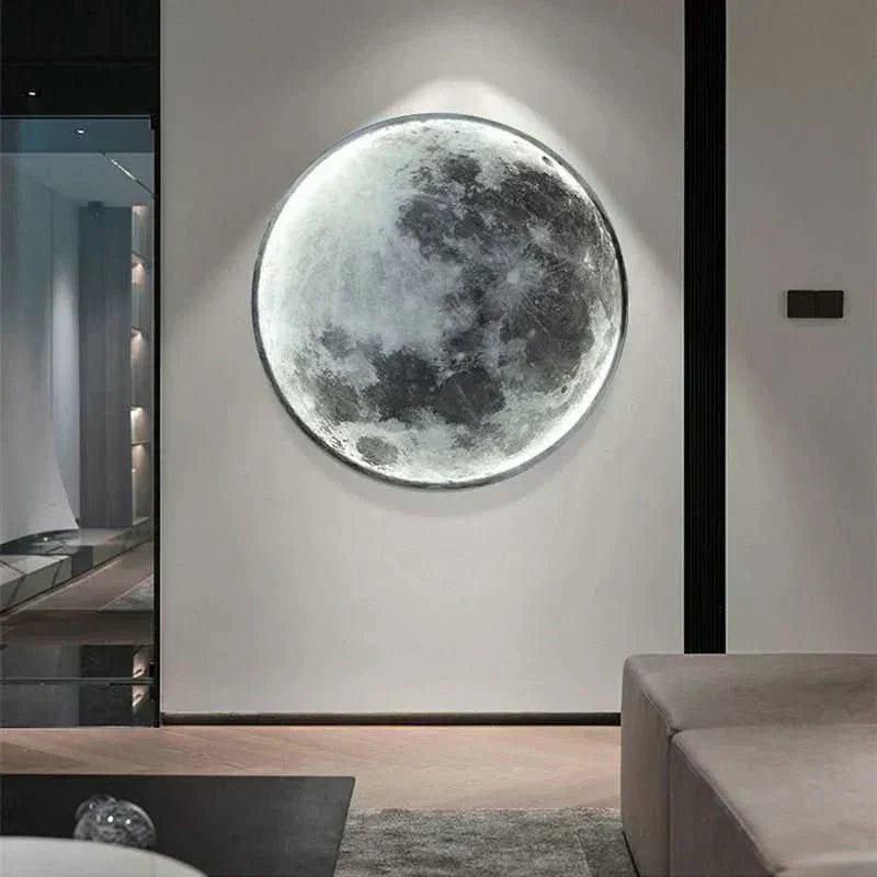 LunaLume Moon Lamp With Realistic Moon Surface For A Gentle Night Glow