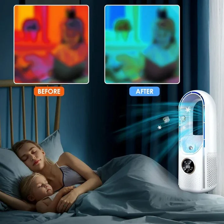 Blade-Free Silent Portable Air Conditioner | ormexis