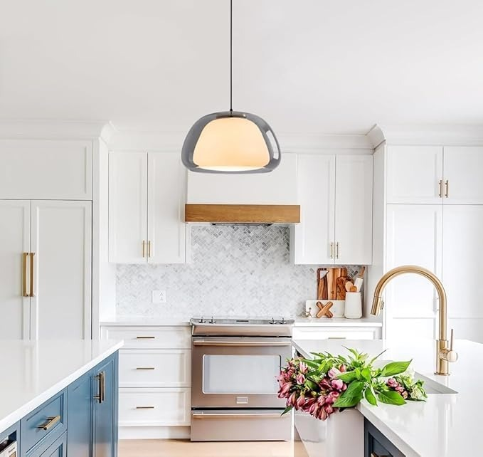Aurora Milk Glass Pendant Light For Modern Ceiling Decor