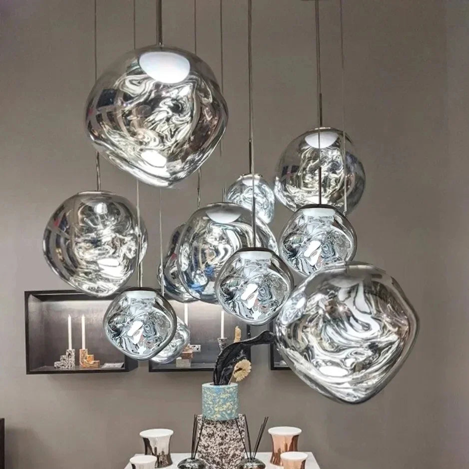 LumaNord Nordic Glass Pendant Lights for Living and Kitchen Areas