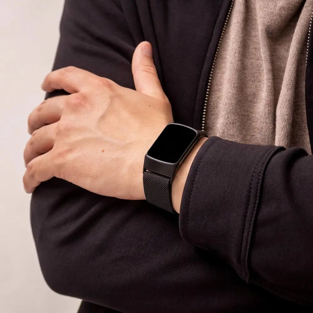 Charge 6 Fitbit Black Milanese Strap For Everyday Watch Band