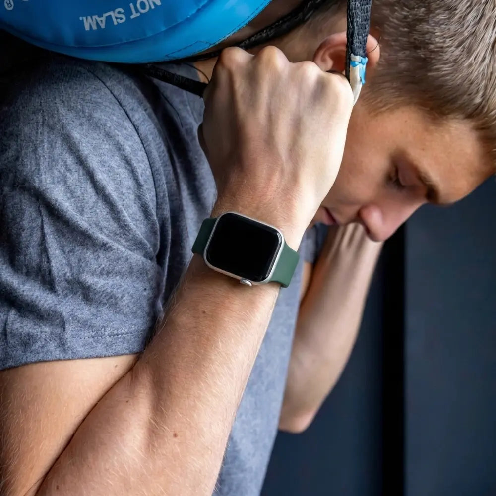 Apple Watch Olive Green Silicone Band For Everyday Use