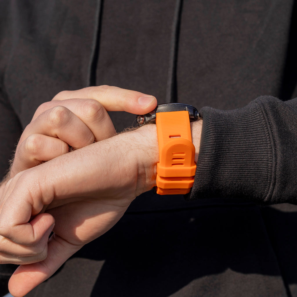 Garmin Fenix 5x And 6x Orange Silicone Watch Strap