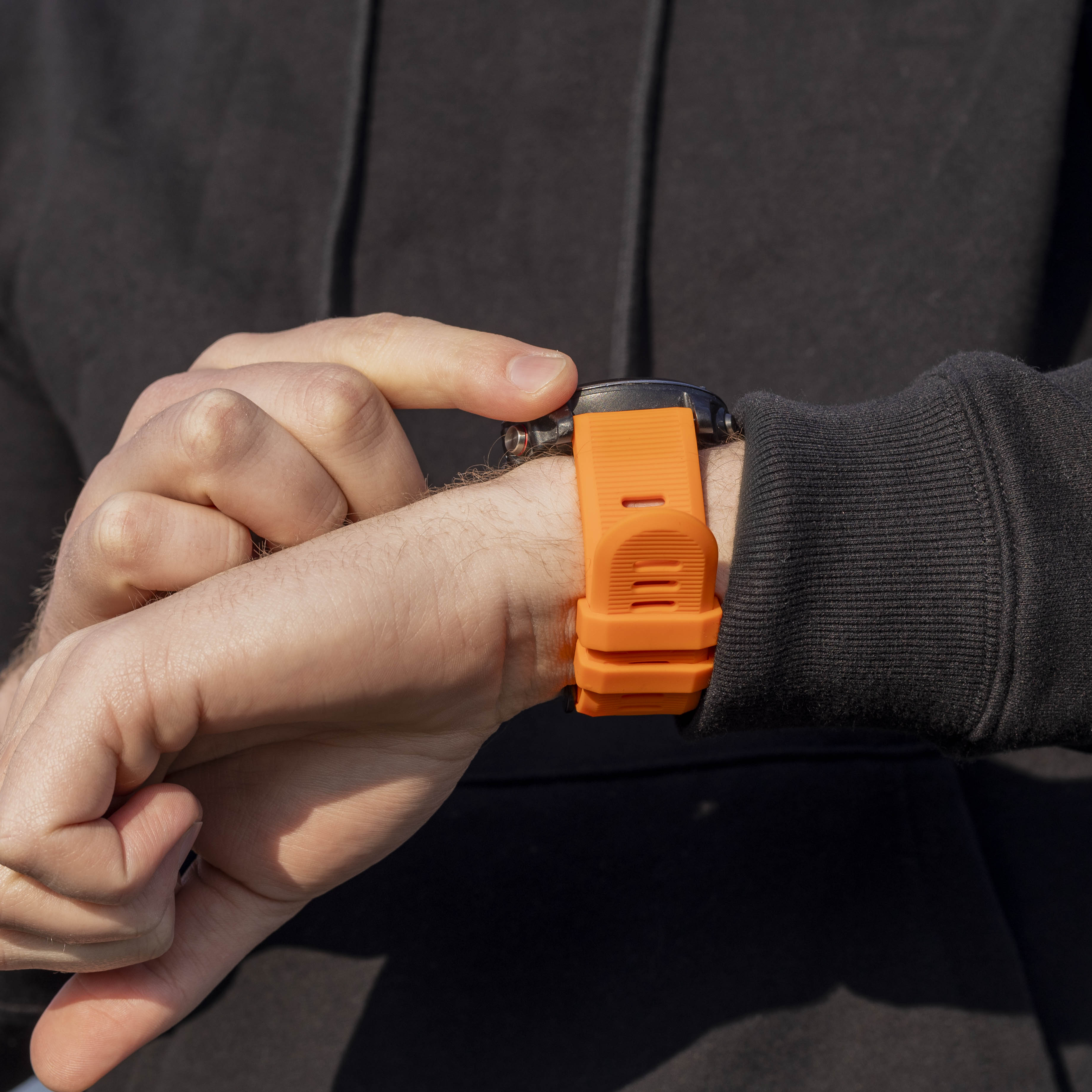 Garmin Fenix 5x And 6x Orange Silicone Watch Strap