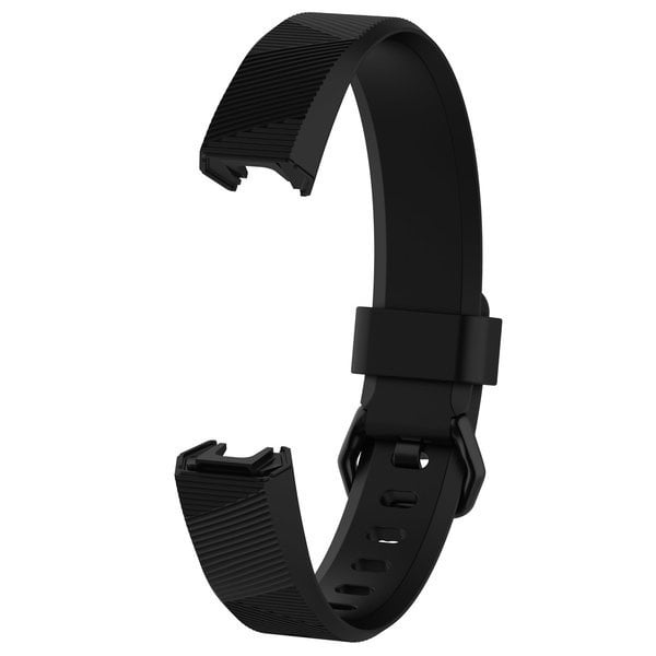 Black Silicone Band Replacement For Fitbit Alta (HR)