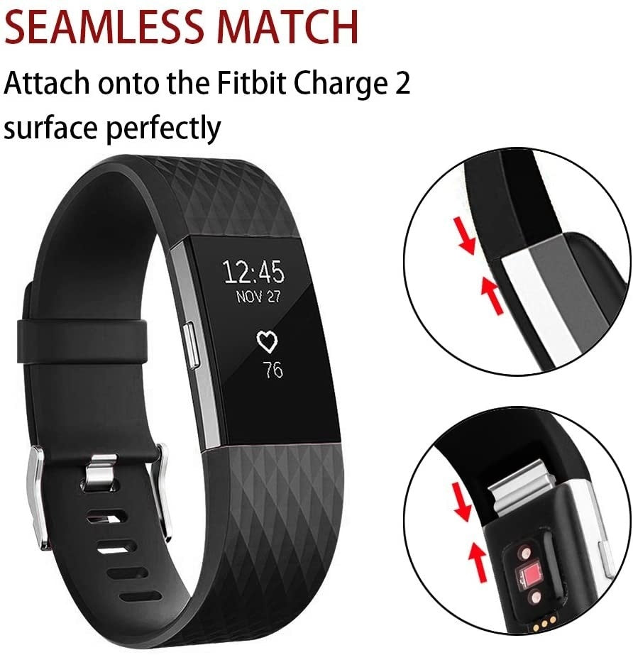 Fitbit Charge 2 Silicone Strap From Black Diamond Watch
