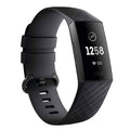 Replacement Silicone Strap In Black For Fitbit Charge 3