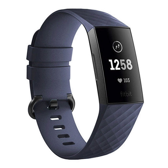 Fitbit Charge 4 Dark Blue Silicone Strap Replacement Band