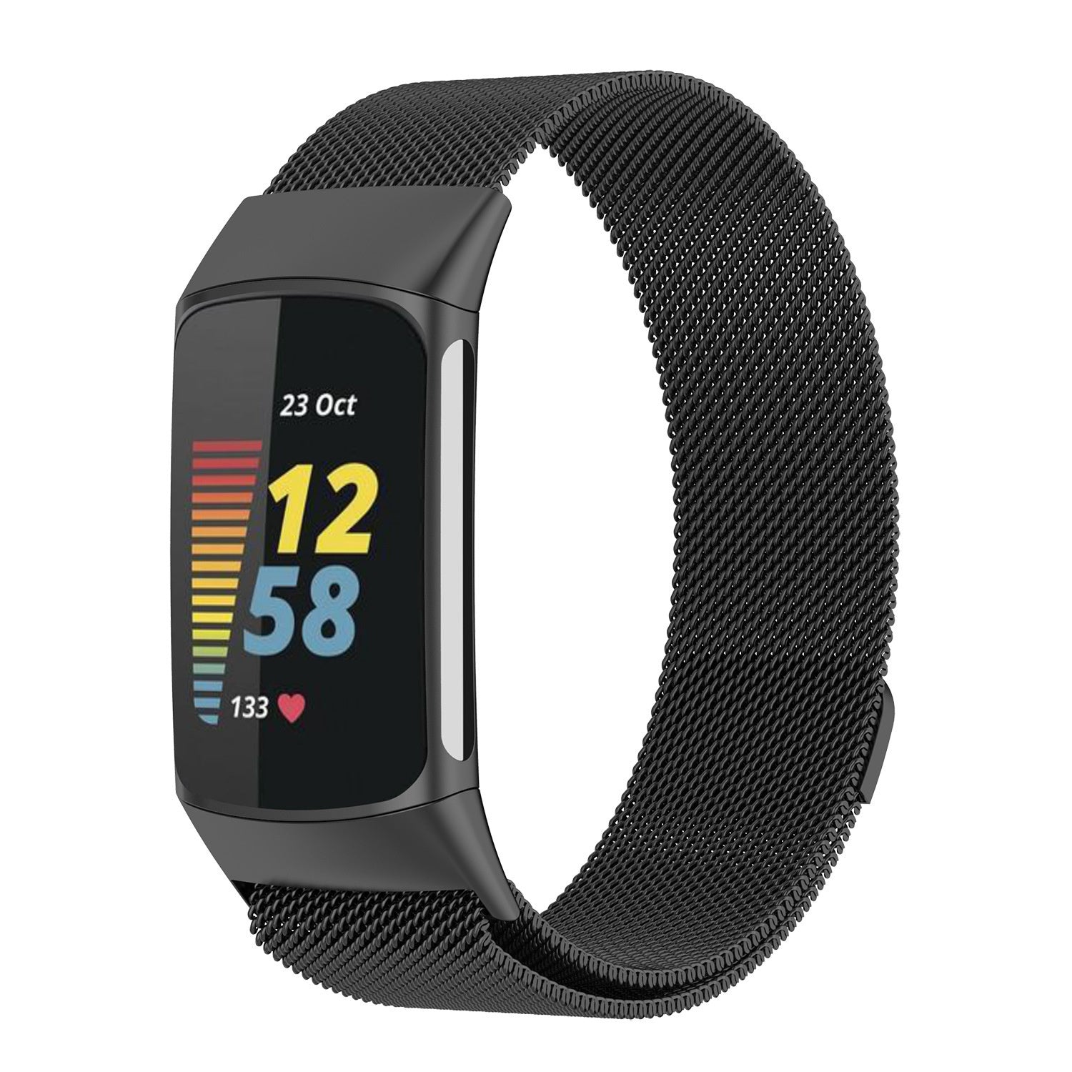 Black Milanese Edition Bracelet For Fitbit Charge 5