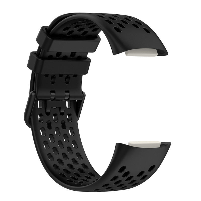 Fitbit Charge 5 Black Lightweight Silicone Strap Breathable