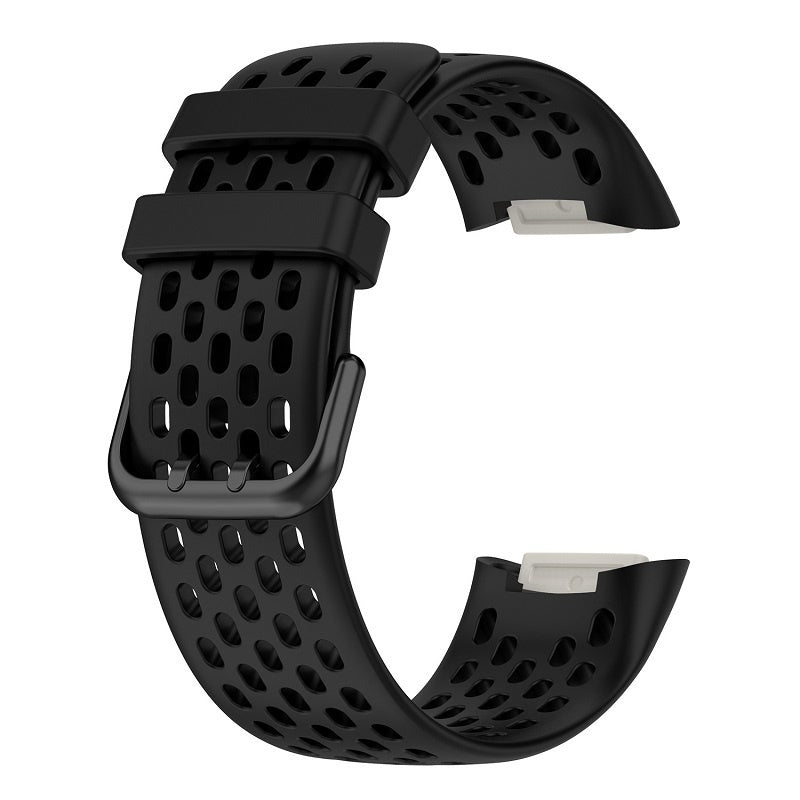 Fitbit Charge 5 Black Lightweight Silicone Strap Breathable