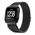 Milanese Strap In Black For Fitbit Versa And Versa 2