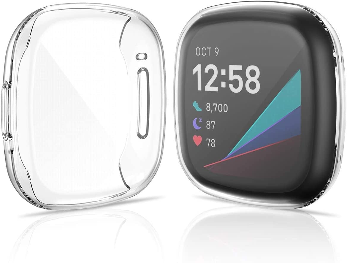 Sleek Slim Clear Case Fitbit Versa 3 With Transparent Cover