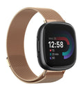 Fitbit Versa 4 Rose Gold Milanese Strap Replacement Band