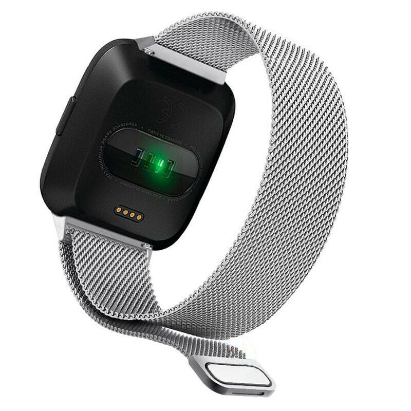 Silver Milanese Strap for Fitbit Versa and Versa 2