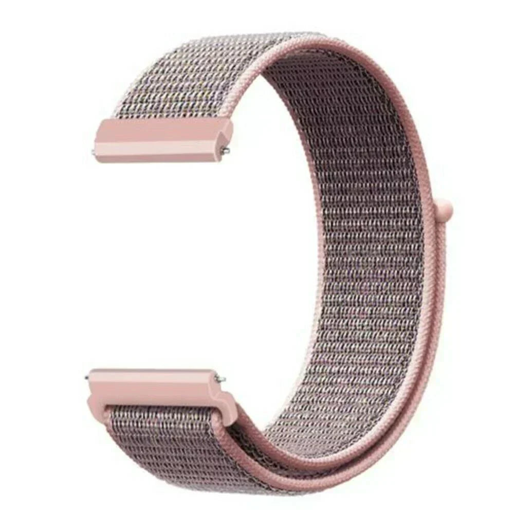 Chic Pink Nylon Wrist Strap For Fitbit Versa 2 Watch