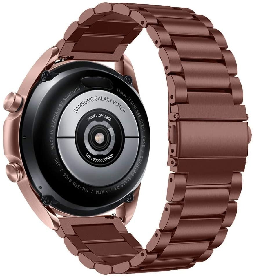 Bronze Gold Link Strap For Samsung Galaxy Watch 3 41mm