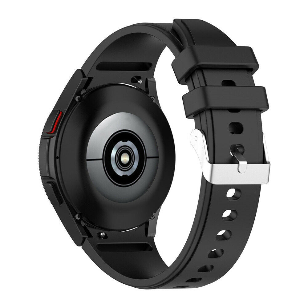 Black Silicone Band For Samsung Galaxy Watch 4 40mm With Ideal Fit